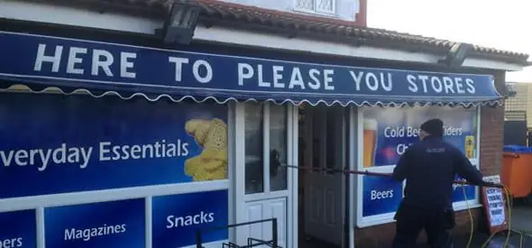 shop front window cleaning bolton