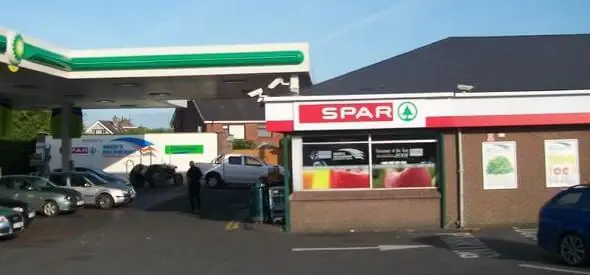 petrol station and shop sign cleaning bolton